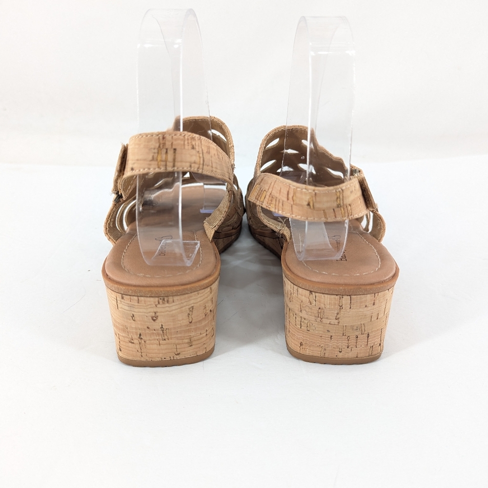 BareTraps Pearl Wedge Sandals Natural Cork Size 8 - Picture 4 of 9